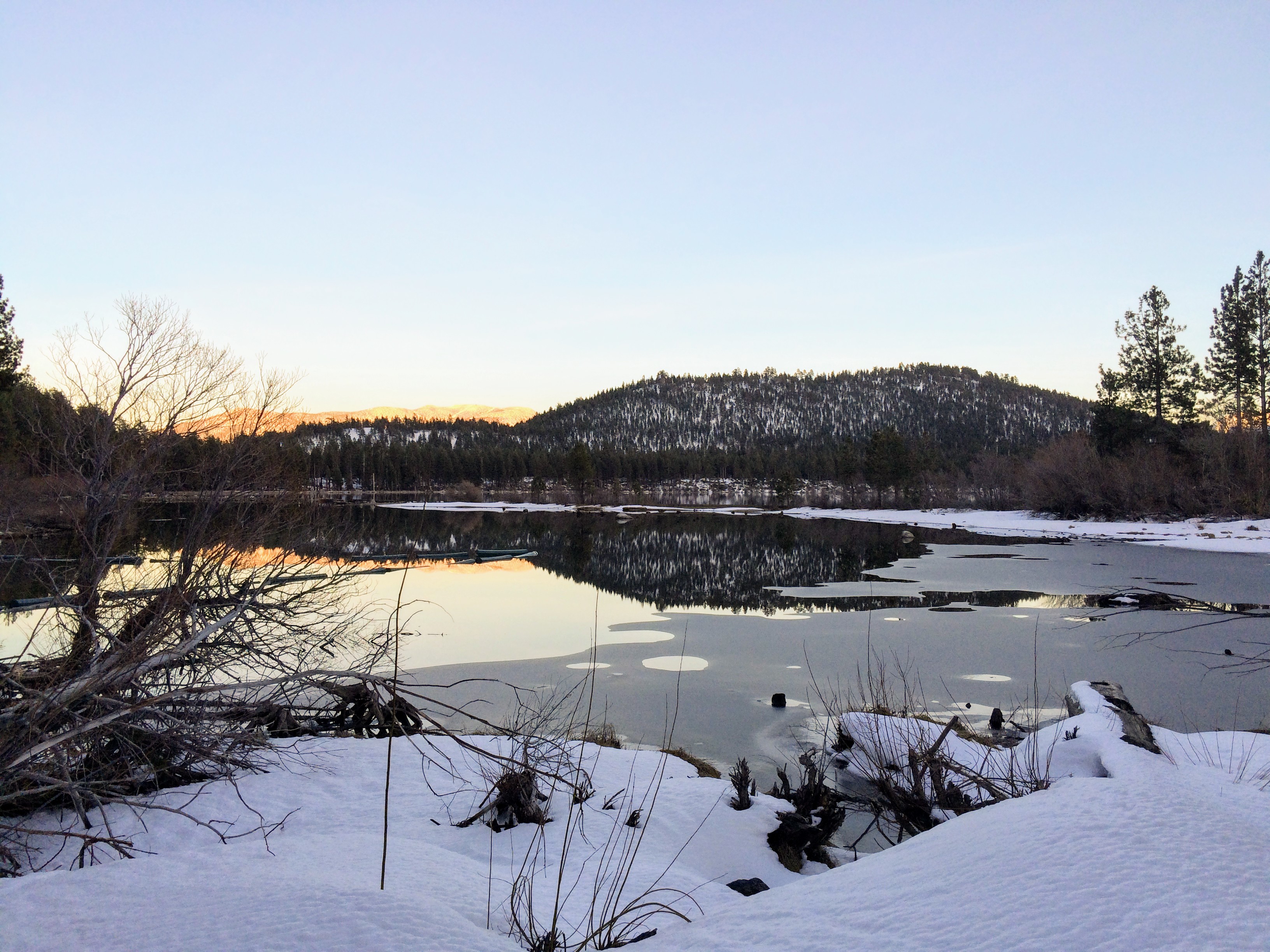 Fallen Leaf Lake Snow